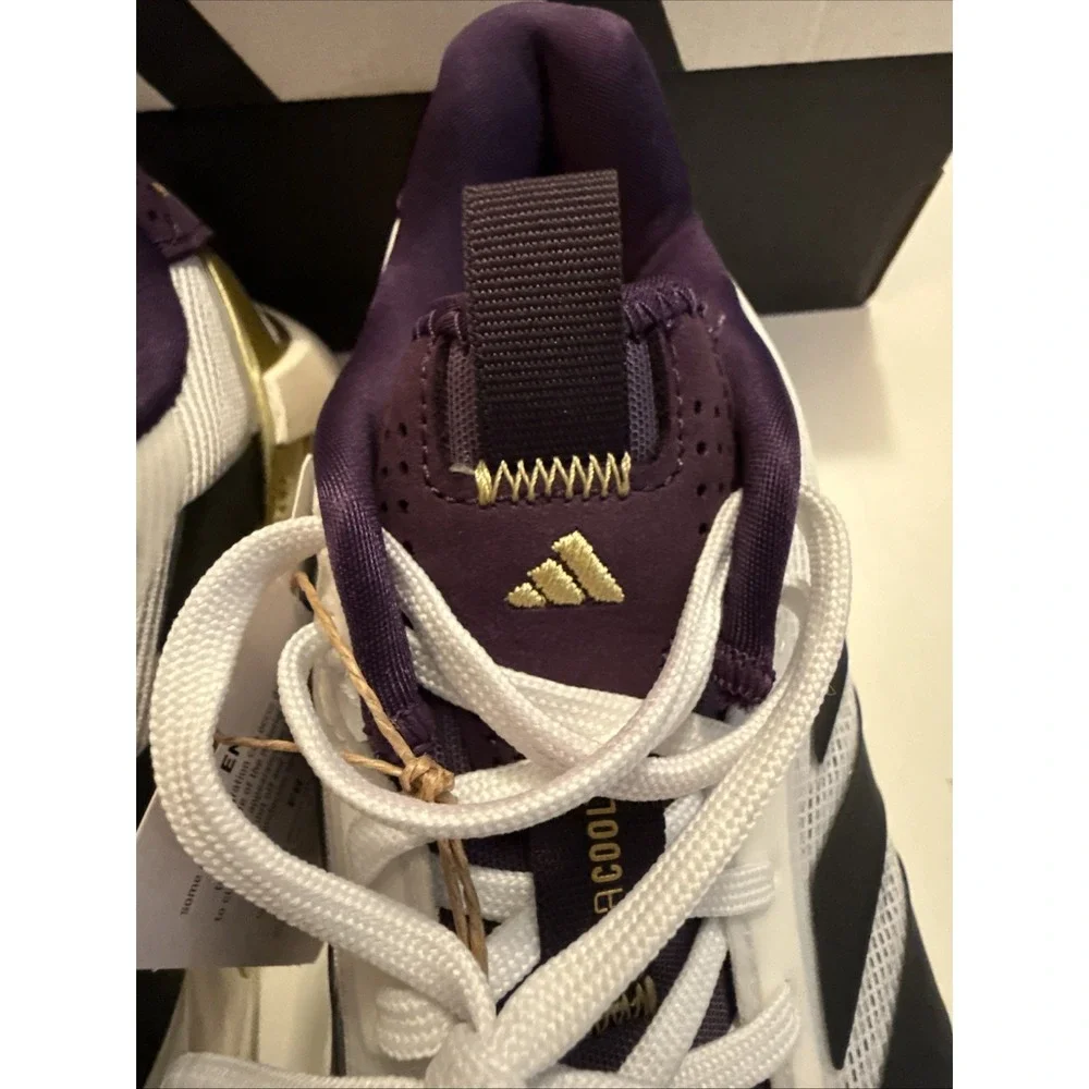Adidas adizero Ubersonic 5 M NM JQ3778 Men's 7 White Purple & Gold New NiB